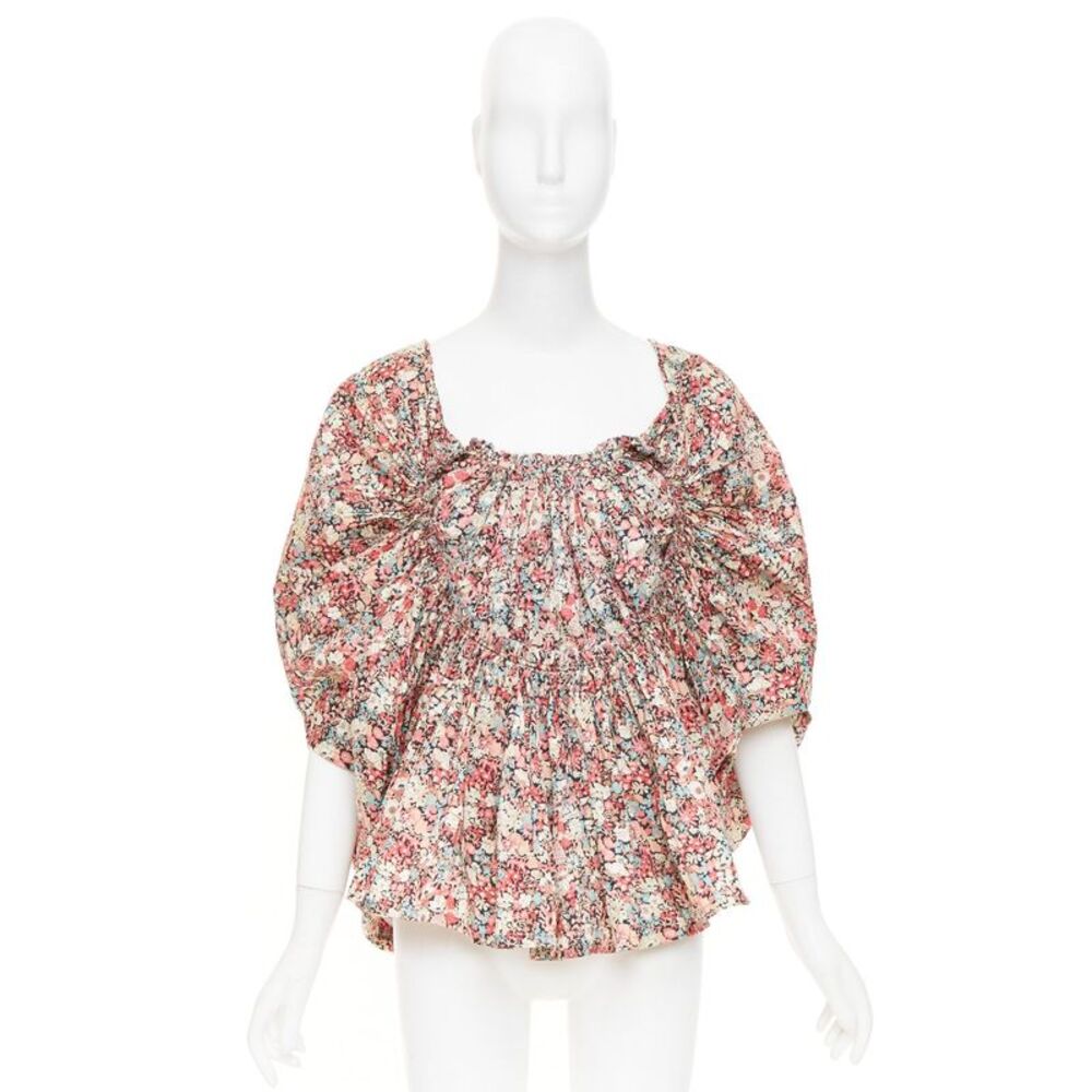 Junya Watanabe 2007 Multicolor Smocked Blouse - Picture 9 of 9